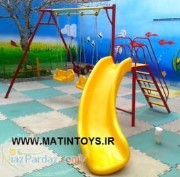 سرسره و تاب استاندارد- مجموعه بازی مقاوم برای مهدکودک